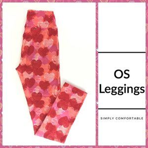 💘LuLaRoe Valentines Leggings - NEVER WORN